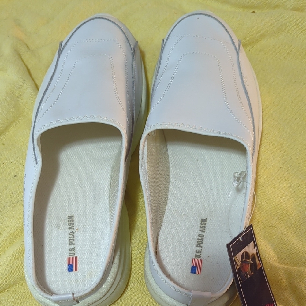 White Slip-On Shoes